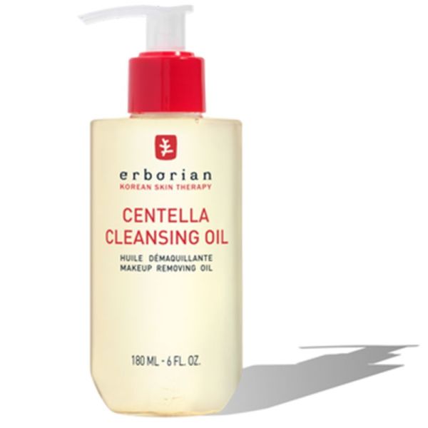 Erborian Centella Cleansing Oil 180ml – Huile démaquillante et nettoyante apaisante ultra-fine