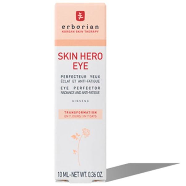 Erborian Skin Hero Eye Perfecteur Yeux 10ml – Soin contour des yeux anti-fatigue non teinté