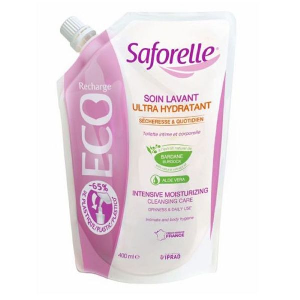 Saforelle Soin & Hygiène Soin Lavant Ultra Hydratant Eco Recharge 400ml