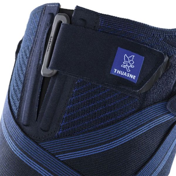 Thuasne GenuPro Ligastrap Adapt Genouillère Ligamentaire Semi-Ouverte – Double Sanglage et Baleines Interchangeables