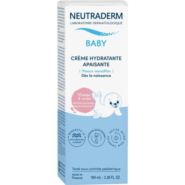 Neutraderm Baby Crème Hydratante Apaisante 100 ml - Peaux sensibles