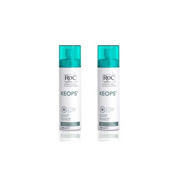 RoC Keops Déodorant Spray Fraicheur 48h Lot de 2 x 100ml