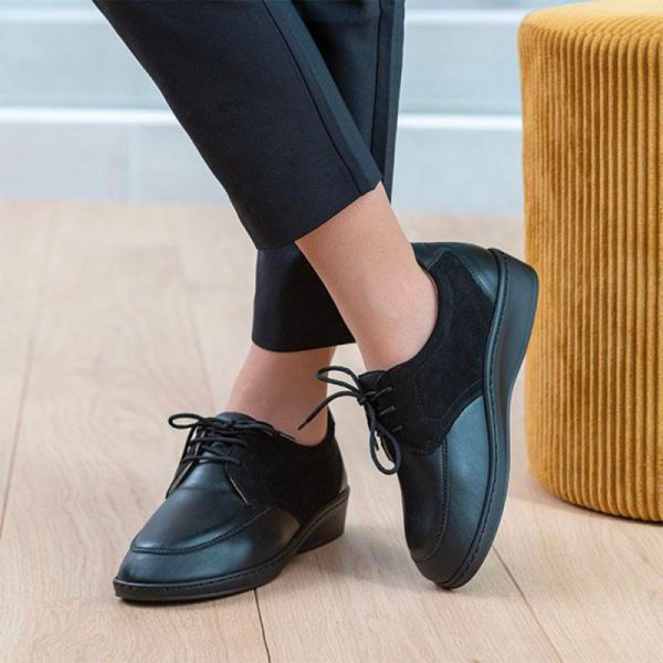 Gibaud CHUT Foggia Noir - Chaussures Confort Femme Pieds Déformés