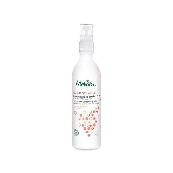 Melvita Nectar de Miels Lait Démaquillant Confort 3 En 1 Bio  200 ml
