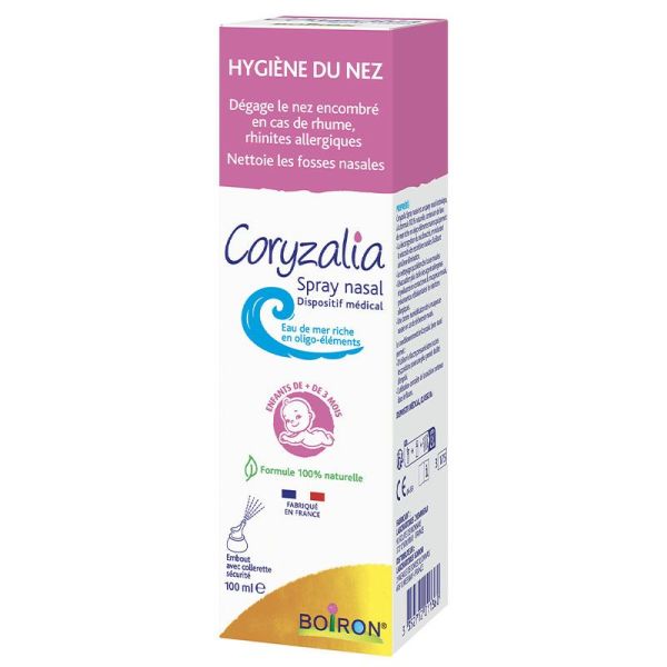 Boiron Coryzalia Spray Nasal - Nettoie et Débouche le Nez - 100 ml