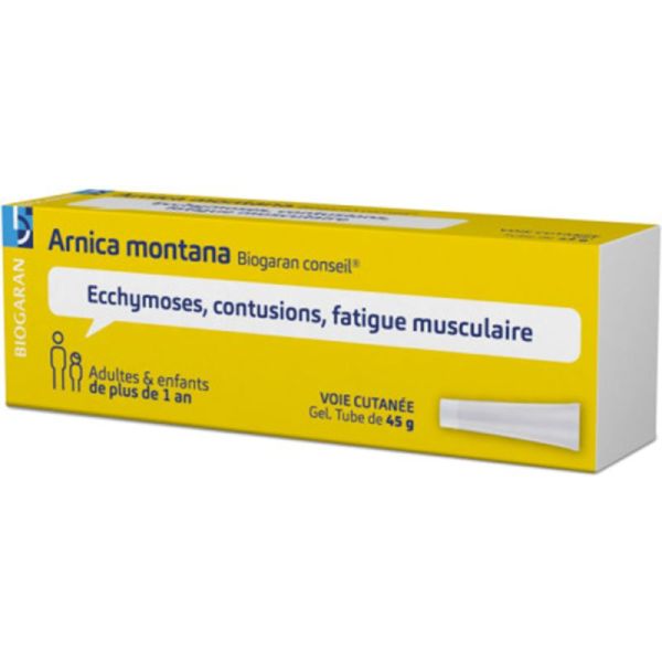 Biogaran Arnica Gel 45 g - Traumatisme, coups et contusions