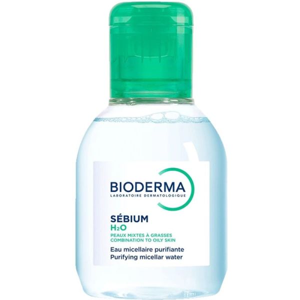 Bioderma Sébium H2O Solution Micellaire Nettoyante Purifiante 100ml – Eau micellaire peaux grasses