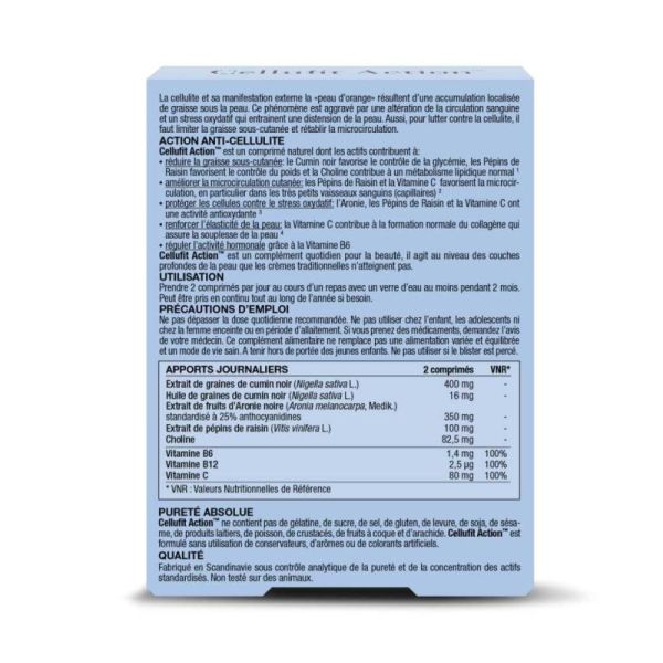 New Nordic Cellufit Action 60 Comprimés - Réduit la cellulite et lisse la peau d'orange