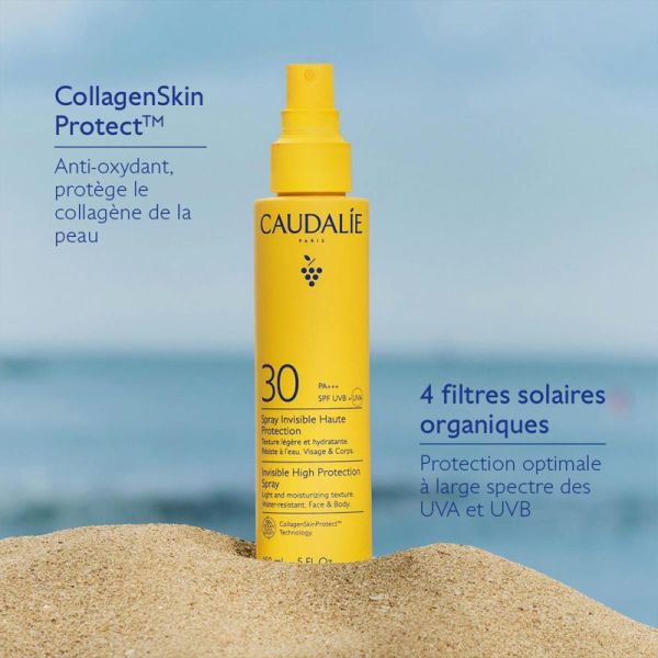 Caudalie Soins Solaires Spray Invisible Haute Protection SPF30 150ml – Protection et jeunesse