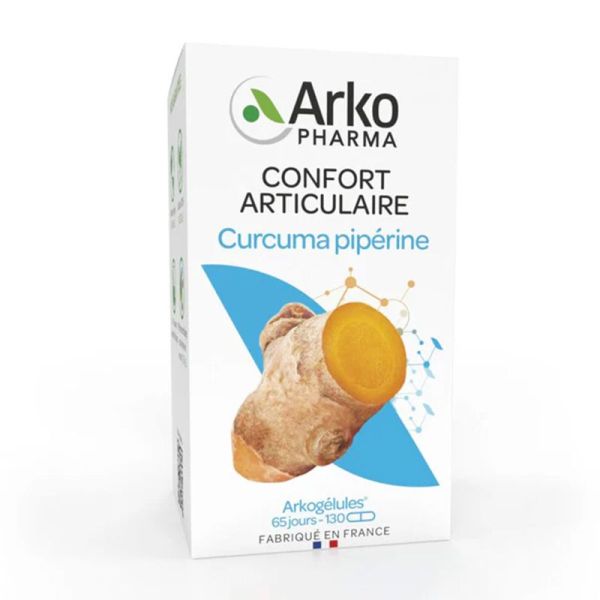 Arkopharma Arkogélules Curcuma Pipérine 130 gélules - Confort articulaire