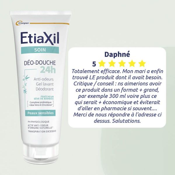 Etiaxil Déo-Douche 24h Bambou - 200ml