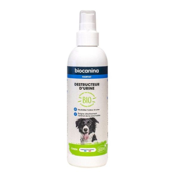 Biocanina Destructeur d'Urine Chien Bio - 240 ml - Élimine et prévient les odeurs