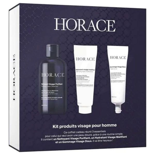 Horace Coffret Produit Visage Pour Homme - 3 Essentiels pour une Routine Complète