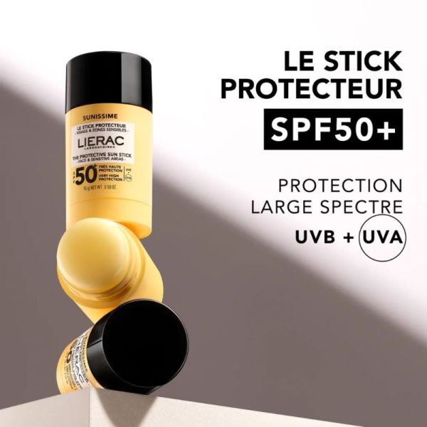 Lierac Sunissime Stick Solaire Protecteur Visage & Zones Sensibles SPF50+ - 15g