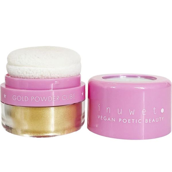 Inuwet Poudre Libre Or Visage et Corps - Illumine, sublime et révèle un éclat irisé naturel