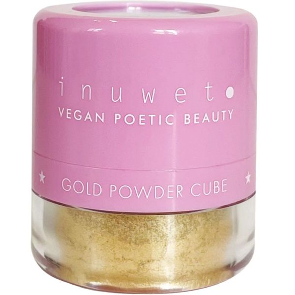 Inuwet Poudre Libre Or Visage et Corps - Illumine, sublime et révèle un éclat irisé naturel