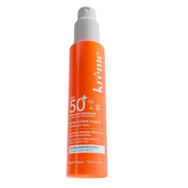 Krème Spray Solaire Invisible SPF50+ - 150ml - Protection maximale pour peaux très sensibles