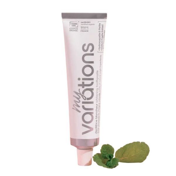 MyVariations Dentifrice Actifs Blancheur Bio Goût Menthe Fraîche Taches Superficielles - 75ml