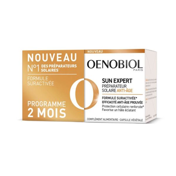 Oenobiol Sun Expert Préparateur solaire Anti-âge - Lot de 2 x 30 Capsules