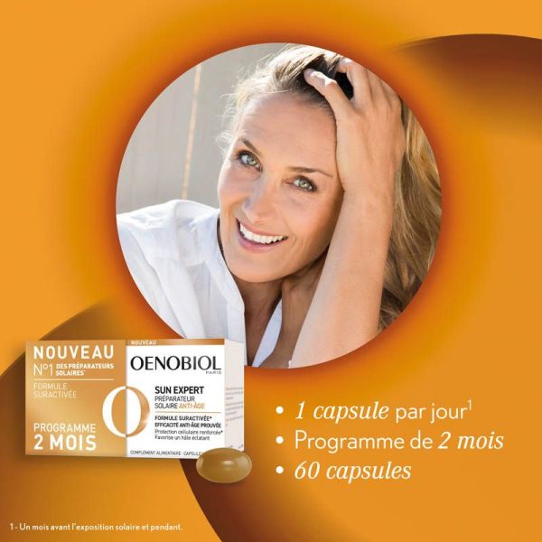 Oenobiol Sun Expert Préparateur solaire Anti-âge - Lot de 2 x 30 Capsules