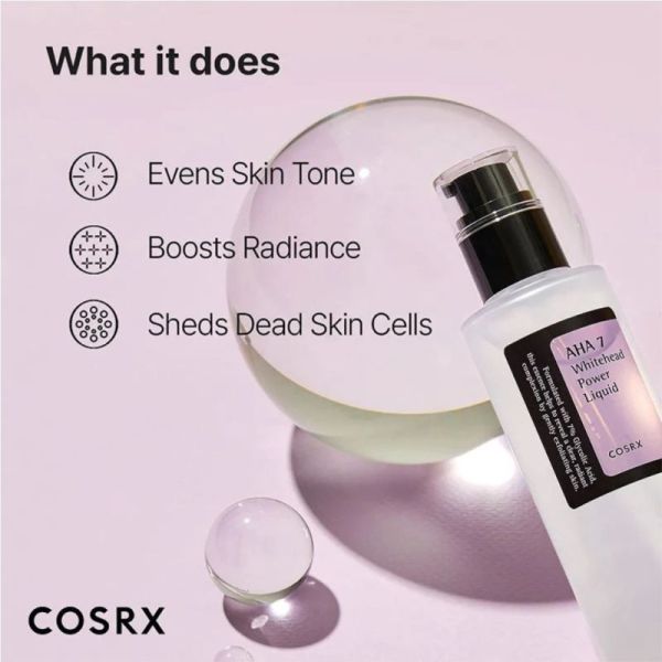 COSRX AHA 7 Whitehead Power Liquid 100ml - Lotion exfoliante clarifiante aux AHA