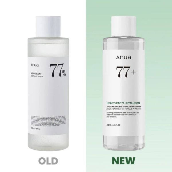 Anua Heartleaf 77% Soothing Toner 250ml - Lotion tonique hydratante et apaisante anti-rougeurs
