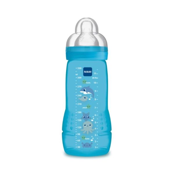 MAM Easy Active Biberon Bleu 6 mois et plus - 330ml