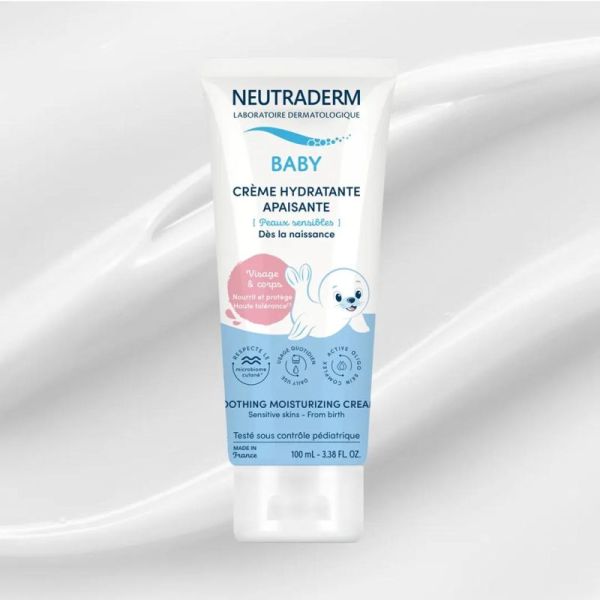 Neutraderm Baby Crème Hydratante Apaisante 100 ml - Peaux sensibles
