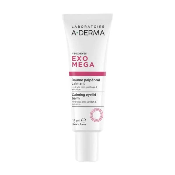 A-Derma Exomega Baume Palpébral Calmant Paupières Réactives à Tendance à l'Eczéma Atopique - 15ml