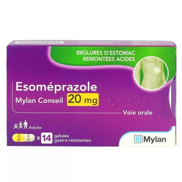 Viatris Oméprazole Conseil 20 mg – Boîte de 14 Gélules