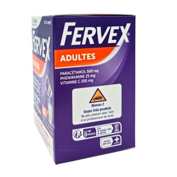 Fervex Adultes Classique - 12 Sachets de granulés pour solution buvable