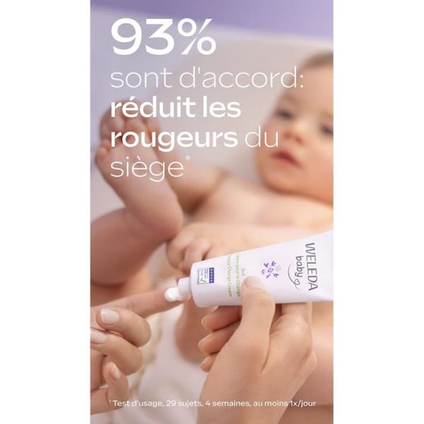 Weleda Baby Derma Crème pour le Change 3en1 Mauve Blanche 50ml – Apaisement et protection
