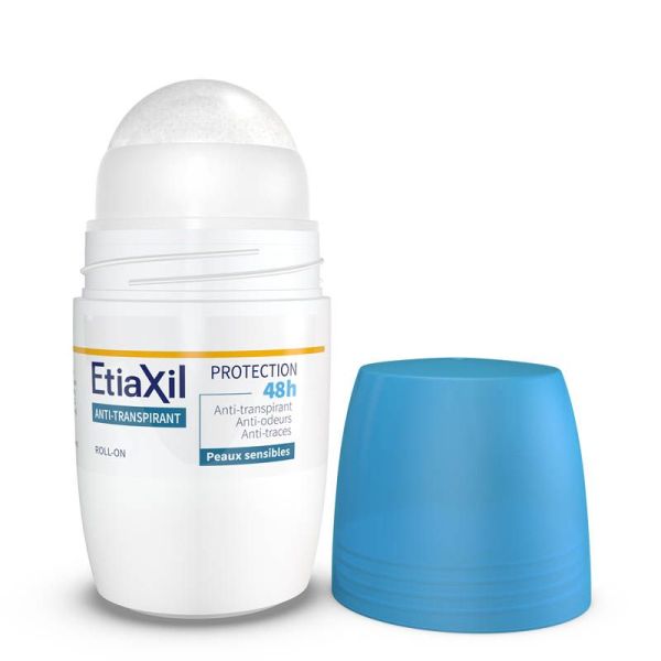Etiaxil Anti-transpirant Protection 48h Peaux Sensibles Roll-on - Lot de 2 x 50ml
