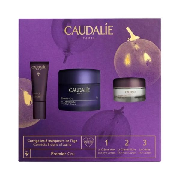 Caudalie Coffret 1er cru crème anti-âge Global + 2 soins offerts