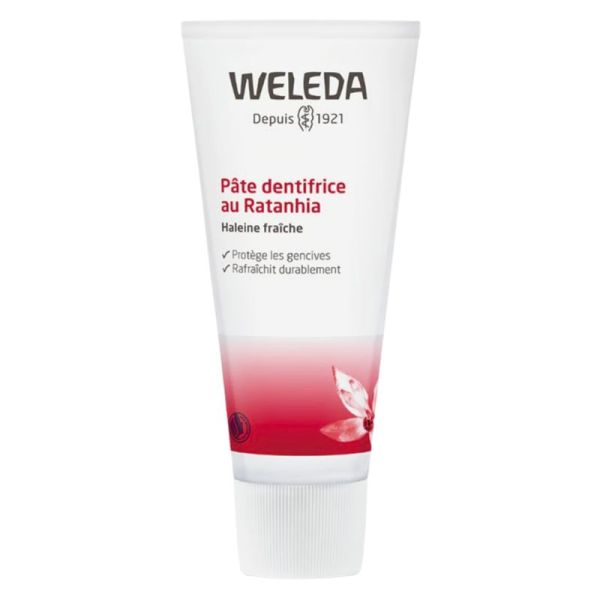 Weleda Pâte Dentifrice au Ratanhia 75ml – Fraîcheur et protection gencives