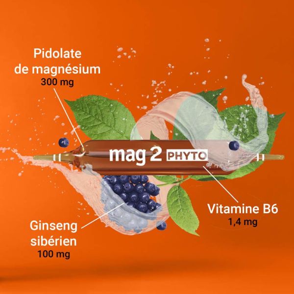Cooper Mag 2 Solution Buvable - Déficit de Magnésium - Nervosité & Crampes - 30 ampoules