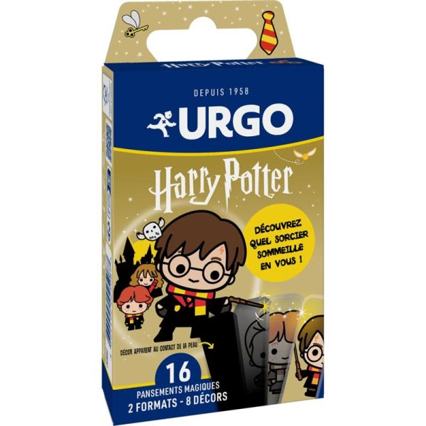 Urgo Pansements Harry Potter pour Enfants - 16 Pansements - Protège les petits bobos avec douceur et magie