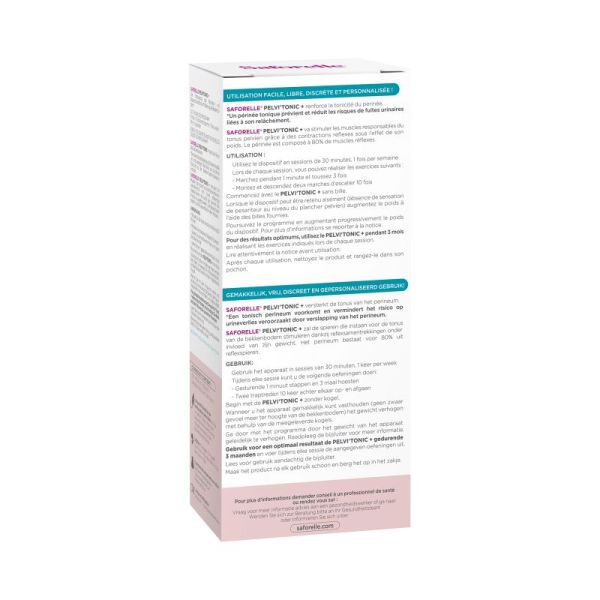 Saforelle Pelvi' Tonic Plus - Dispositif de Renforcement Périnéal