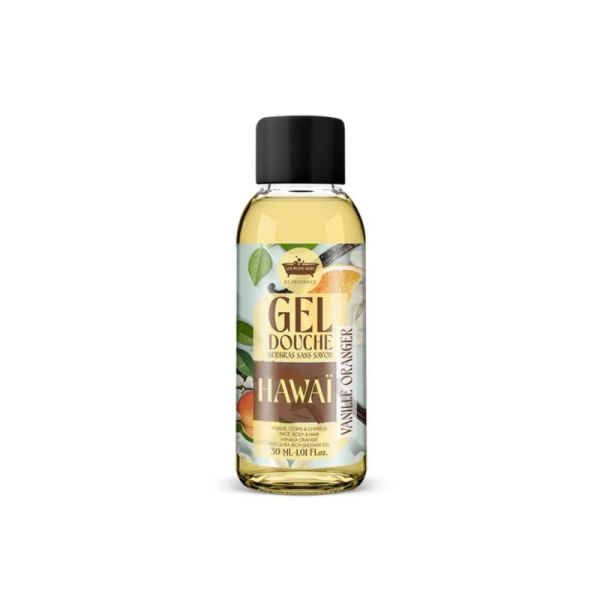 Les Petits Bains de Provence Coffret Road Trip 4 Gels Douche 30ml et 10 Perles de Bain - Nettoie en douceur et relaxe le corps