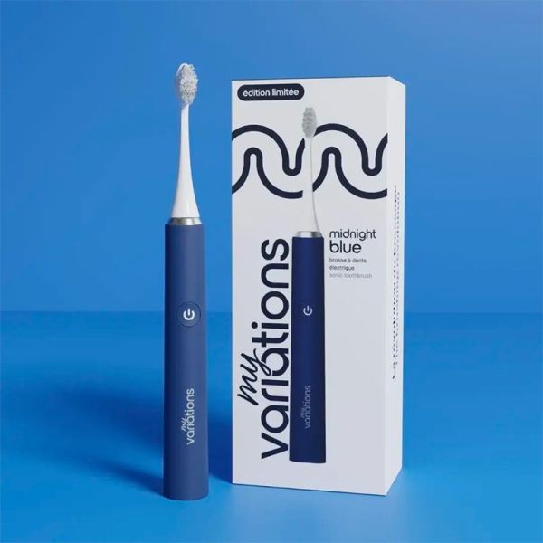 My Variations Brosse à Dents Électrique - 1 pièce - Midnight Blue - Nettoyage sonique doux et puissant