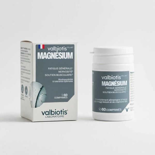 Valbiotis Plus® Magnésium Fatigue, Nervosité & Soutien Articulaire - 60 Gélules