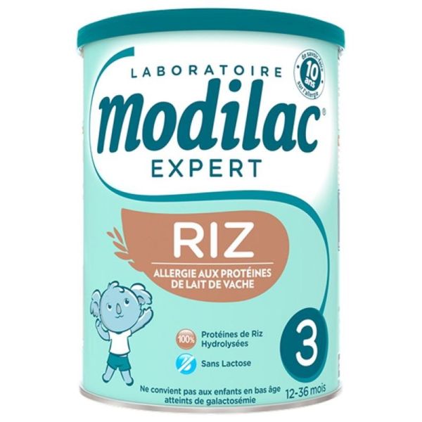 Modilac Expert Riz 3ème Âge 12-36 Mois 800 g