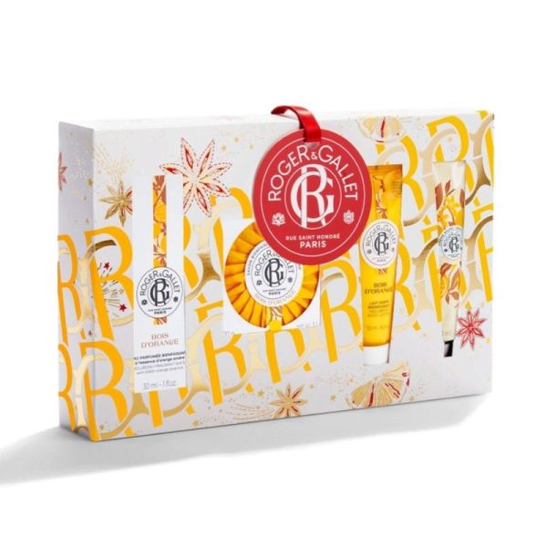 Roger & Gallet Coffret Noël Rituel Eau Parfumée Bienfaisante Bois d'Orange