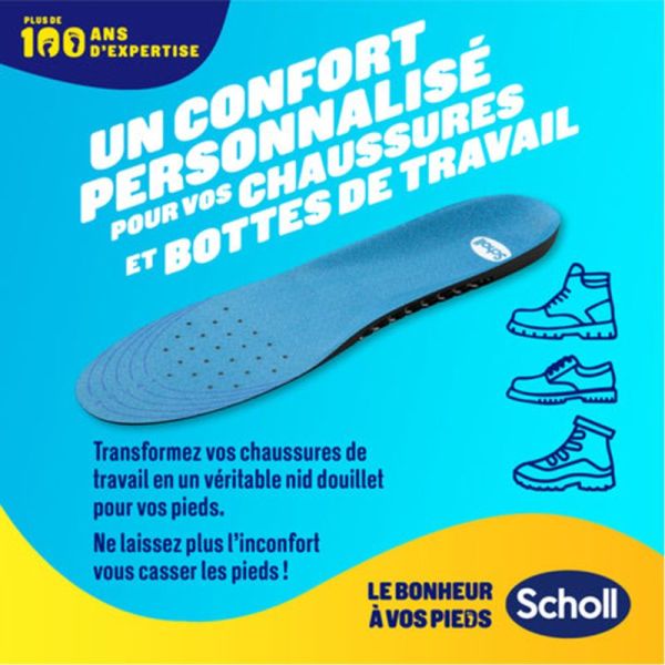 Scholl ExpertSupport Chaussure Professionnelle Taille 40-46,5 1 Paire – Amorti travail intense