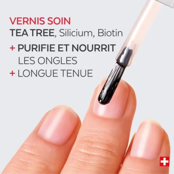 Poderm Base Coat Color Care Tea Tree 8 ml - Base protectrice pour ongles abîmés
