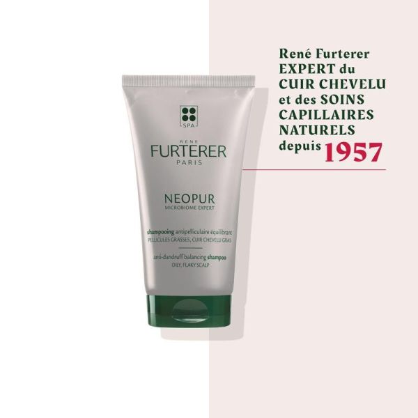 René Furterer Neopur Shampoing Antipelliculaire Pellicules Grasses - 150 ml - Rééquilibrant et Purifiant