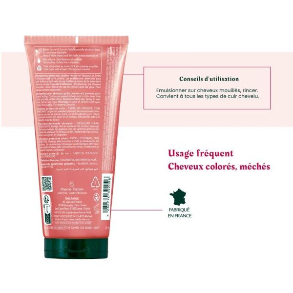 René Furterer Color Glow Shampoing Protecteur Couleur - 200 ml - Cheveux Colorés ou Méchés