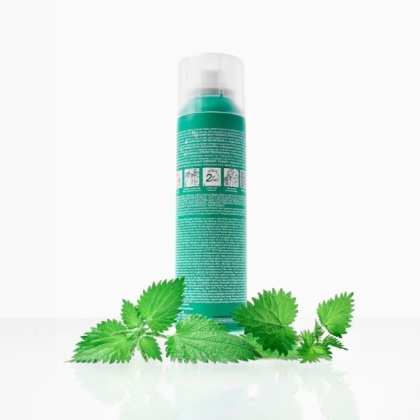Klorane Shampoing Sec Purifiant Teinté à l'Ortie et Vitamine E 150ml - Purifie et nettoie instantanément les cheveux gras bruns sans eau