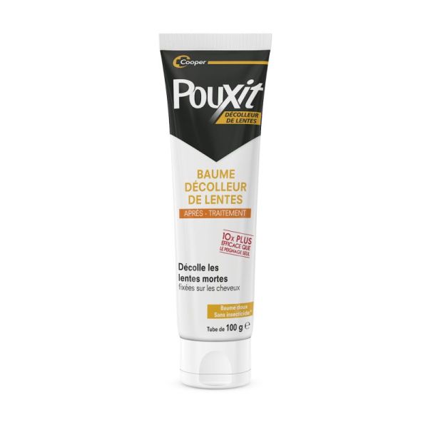 Pouxit Baume Décolleur de Lentes - 100ml + Peigne - Aide au retrait des lentes mortes