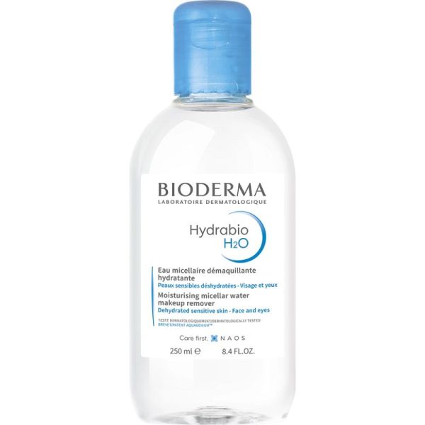 Bioderma Hydrabio H2O Eau Micellaire Démaquillante Hydratante 250 ml – Soin sans rinçage peaux déshydratées